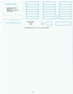 QuickBooks Deposit Slips