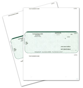 Laser Checks - 3 Per Page
